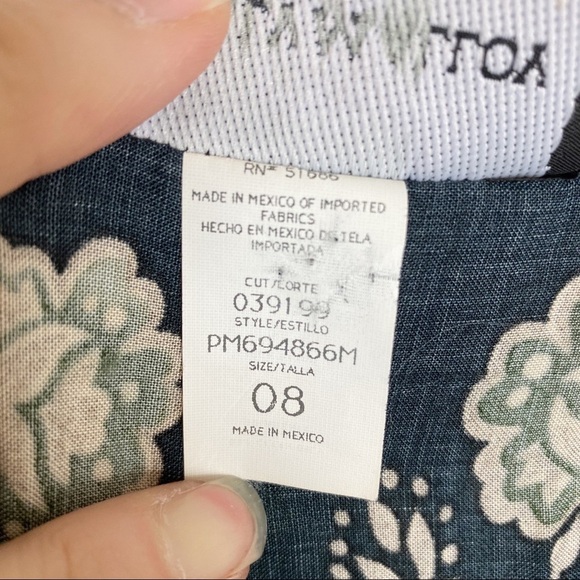 VINTAGE MOLLY MALLOY Cottage Mixed Print Maxi Dress 8 - Picture 8 of 9